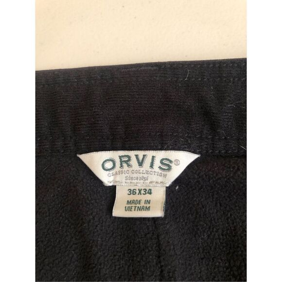 Orvis Mens Classic Collection Lightweight 6 Pocket Tech Size 36x34 Black - Picture 8 of 12